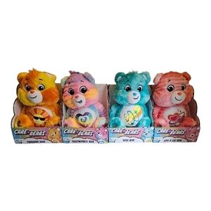 Care Bears Plush Toy Set - Orange, Pink, Blue, Yellow